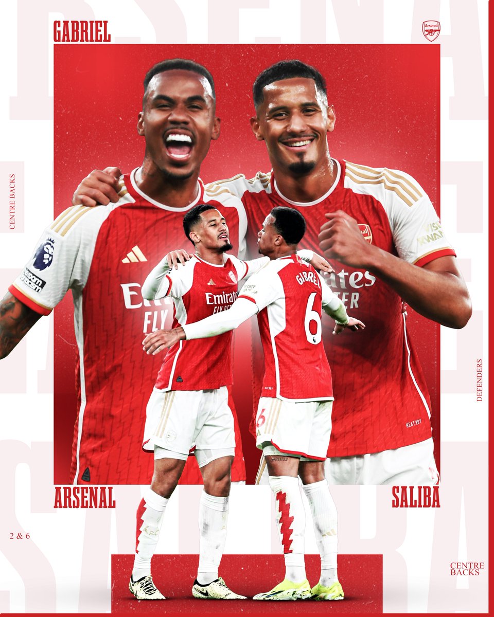 Without a doubt the best CB partnership in the league this season. Gabriel & Saliba 🧱🤝🧱 #smsports #COYG #Arsenal #Saliba #Gabriel #PremierLeague #EPL