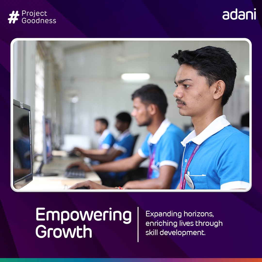 Empowering Growth: We're pleased to share that #Adani Foundation's #SkillDevelopment Centre expands its reach to Bihar & Assam, spreading empowerment and opportunity to new horizons across 15 states in the country now. #ProjectGoodness