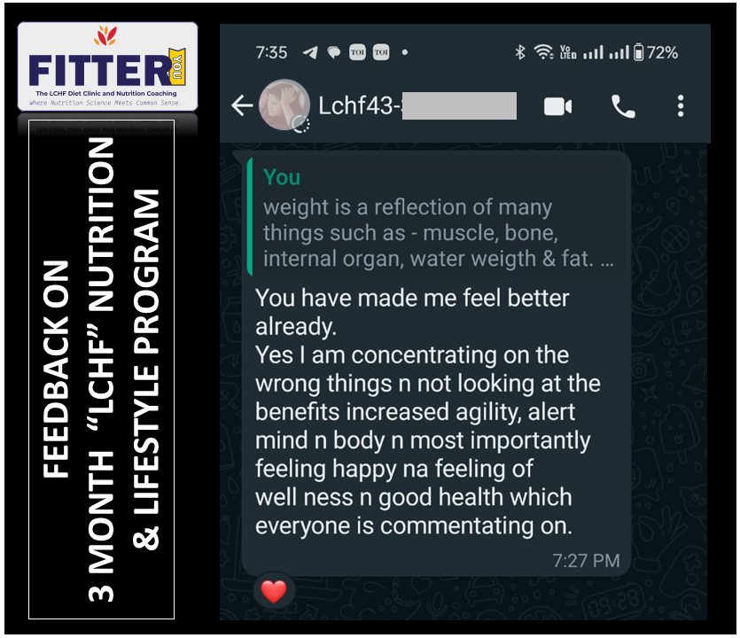 When one transition from a conventional high carb to a Low carb lifestyle, the initial benefits is not a magical weight/ fat loss. That anyway happen slowly.... but the typical Health = weight loss psychology of of our society, does not allow our brain to see the amazing…