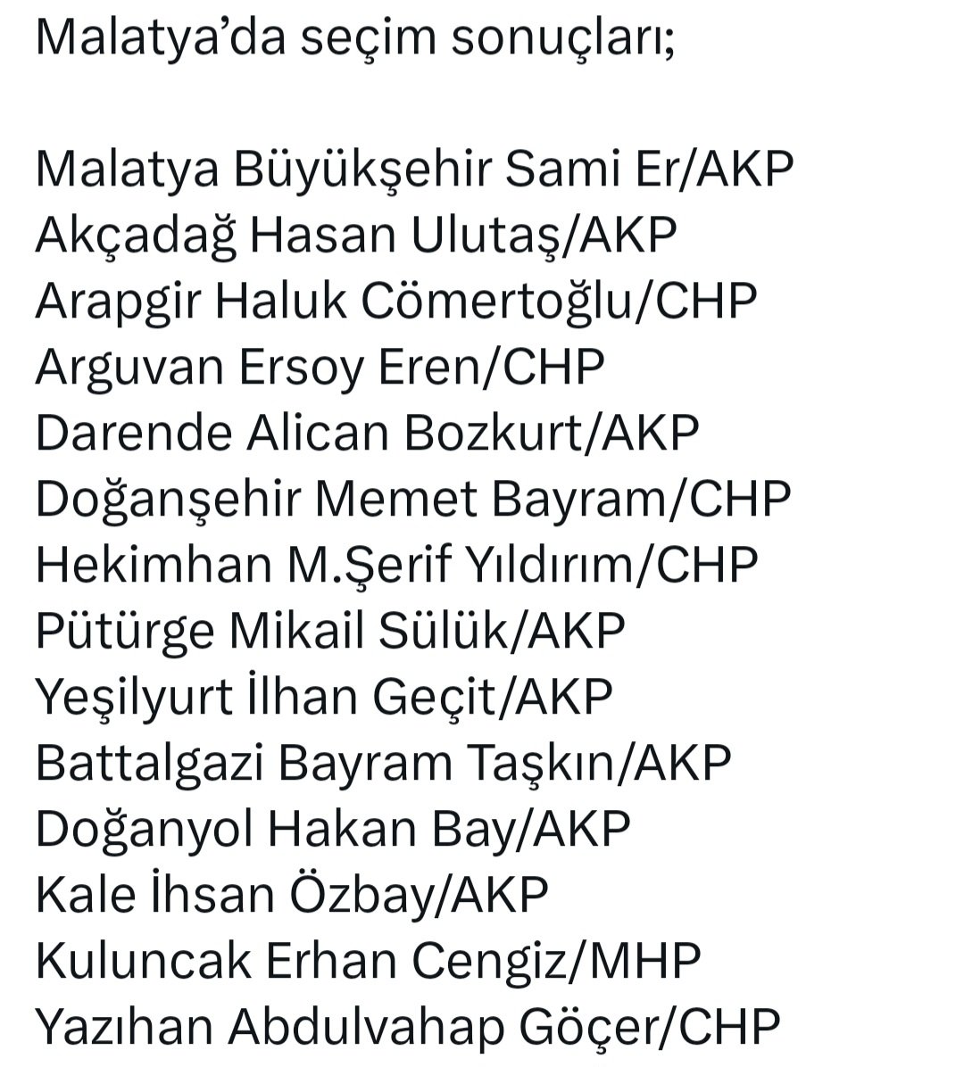 #Malatya #2024secim