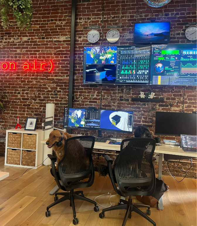LoftOrbital's tweet photo. 🐶 Today, we're introducing SatDogOps, a philosophy that enables our four-legged friends to deploy their missions in space!

We started removing friction to get to space with what we call SatDevOps, a set of practices, philosophies, and tools aimed at shortening the systems development lifecycle and providing continuous delivery with high-quality software.

Now, with SatDogOps, we can leverage a brand new set of skills like sit, shake, and roll over! 🐶