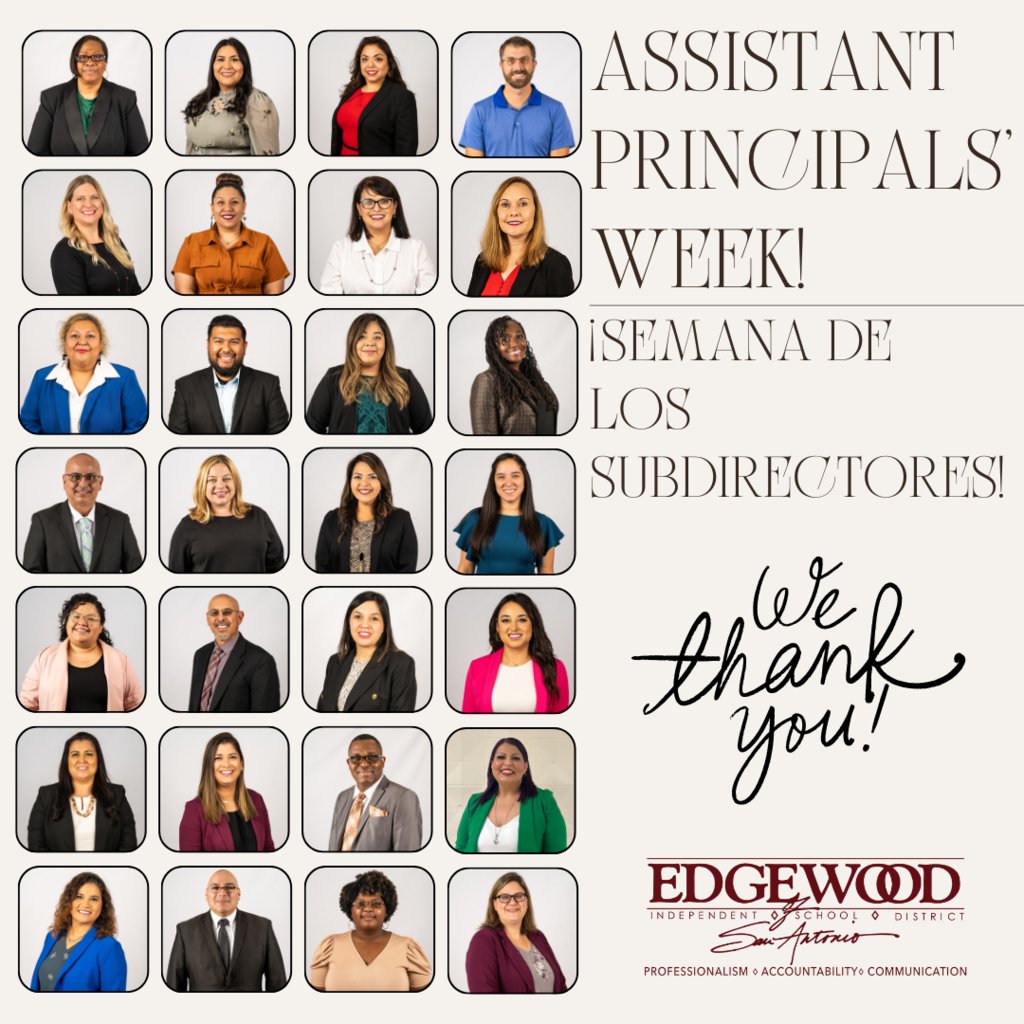 🎉 It's Assistant Principals' Week and we're celebrating the amazing support they bring to our students, campus, and community! From guiding students to fostering a positive school environment, their dedication shines bright. Thank you, Assistant Principals, for all you do! 🌟