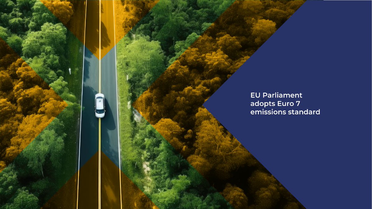 🚗 Euro 7 emissions standard has been adopted by the <a href="/Europarl_EN/">European Parliament</a>. This move signals a significant regulatory shift in vehicle emissions control and represents a major step forward in ensuring cleaner air quality across Europe. Next step: Council approval!
n9.cl/hltk6