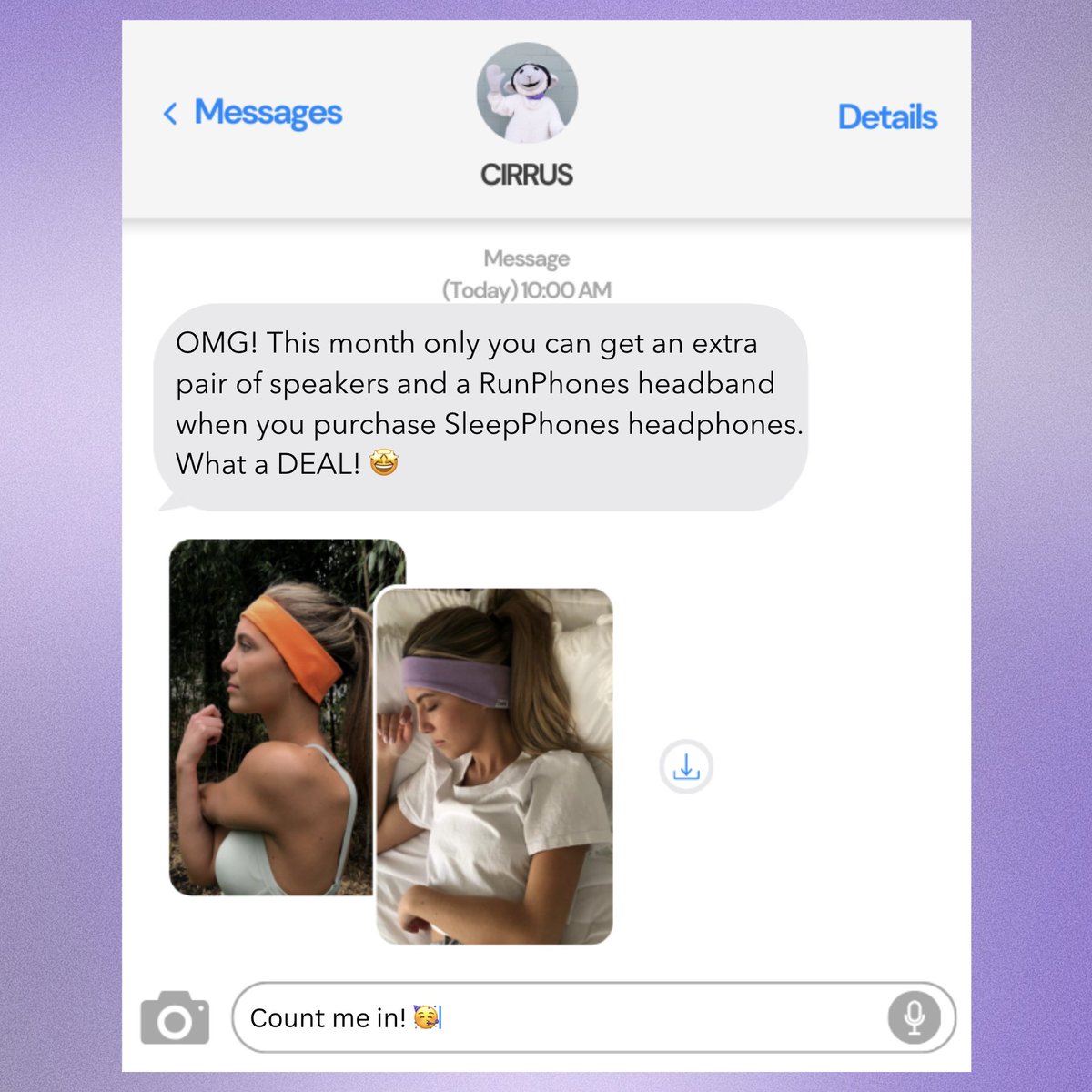 SleepPhones tweet media