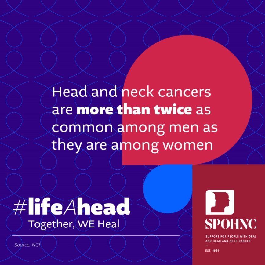 April is Head and Neck Cancer Awareness Month. Stay tuned to discover the journeys of survivors who have faced Oral and Head and Neck Cancer (OHNC) and their #lifeAhead. Visit our website to learn about the support available, or to make a donation!  

 #TogetherWeHeal