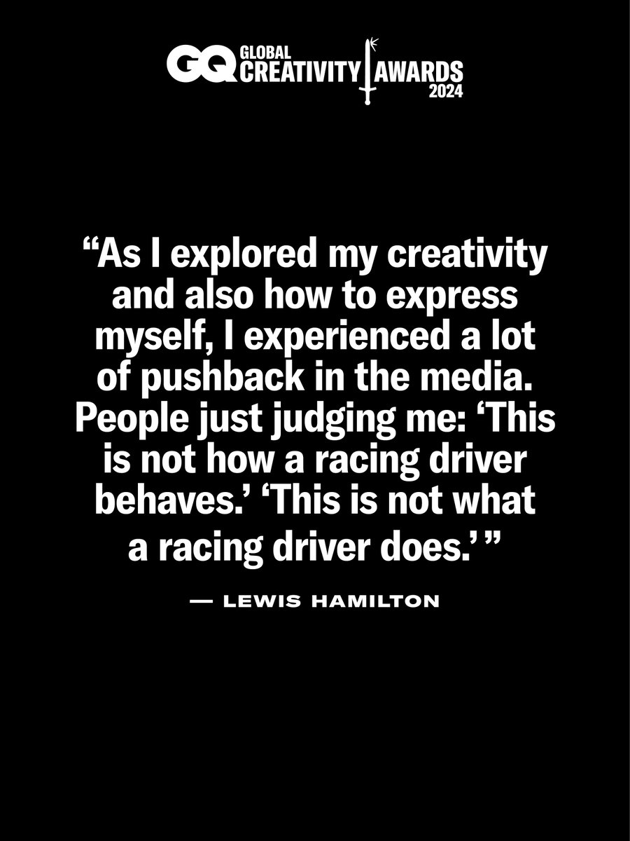 “Bit by bit, I’ve had to work overtime to outperform,” @LewisHamilton says, to shift people’s mindsets of how an F1 driver can express themselves differently 🔗: gq.mn/vparJ9w