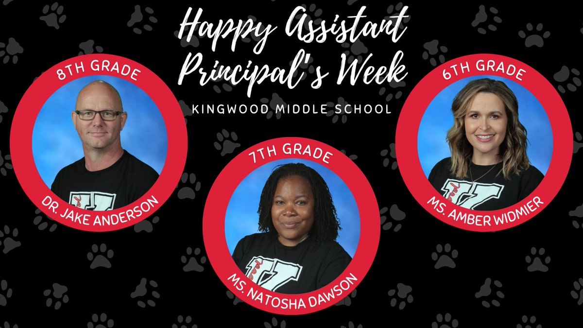 🍎 Please join us as we celebrate National Assistant Principal's Week!  Our APs are essential to the success of KMS.  From guiding students to fostering a positive school environment, their dedication shines bright.  We love you!  #KMSCougarPride🐾