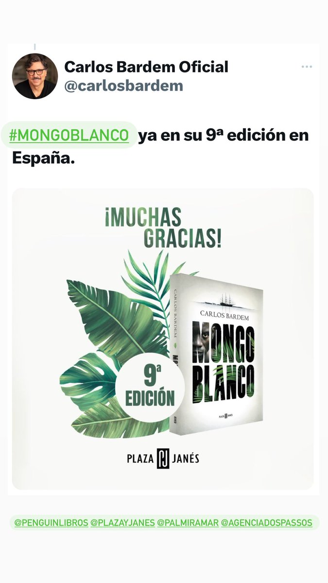 @Migueloko64 ¡Gracias por leer y recomendar #MongoBlanco! 🌊