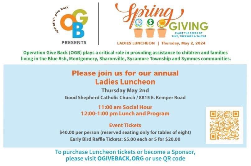 Have you bought your tickets yet for the 
Ladies Luncheon on May 2nd? If not, please register before tables fill up. 

We look forward to seeing so many of our fabulous supporters and friends next month! 🤗🌸🪻🌷🧡💚💙

interland3.donorperfect.net/weblink/WebLin…