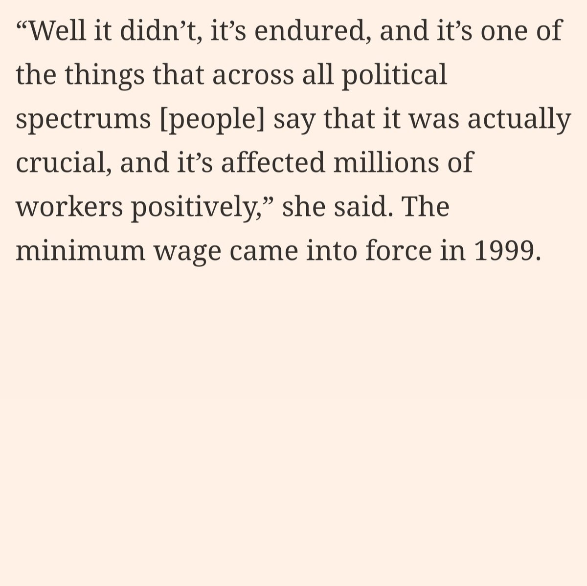 On the 25th Anniversary of the Minimum Wage, let's remember that Labour's crowning achievements have always been in the face of opposition from those saying the sky would fall in if we dared.