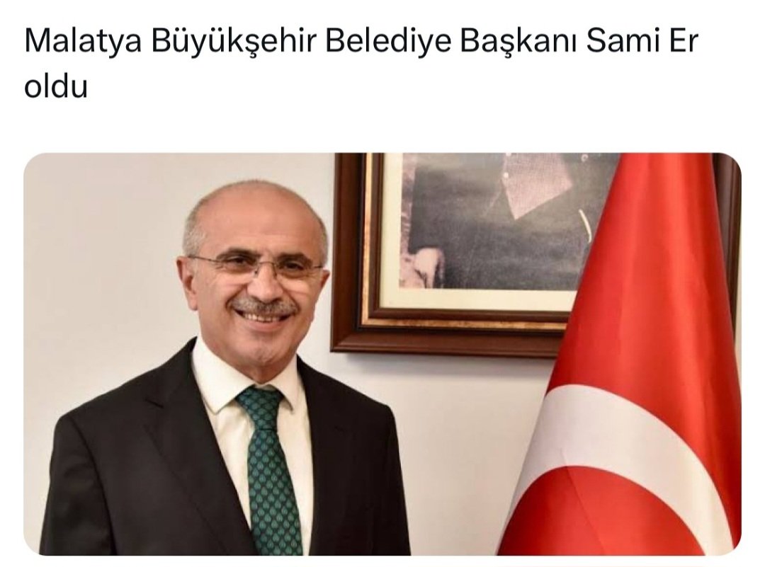 Malatya Büyükşehir Belediye Başkanı Sami Er oldu.
#Malatya #2024secim