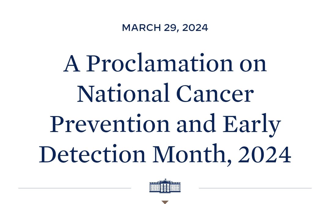 The White House has proclaimed April National Cancer Prevention and Early Detection Month. The Roundtable's Cancer Gold Standard accreditation program can help organizations improve #cancer detection and prevention among their employees. Learn more here: ceoroundtableoncancer.org/gold-standard-…