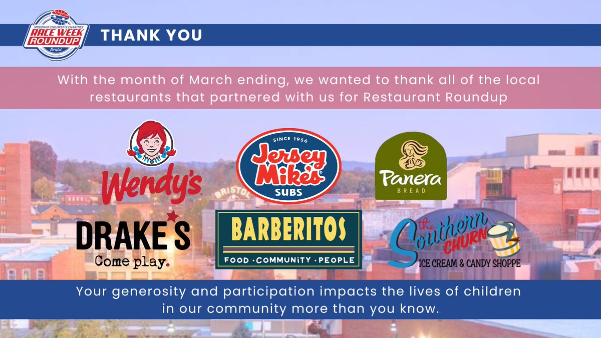 Speedway Children’s Charities - Bristol, TN tweet media