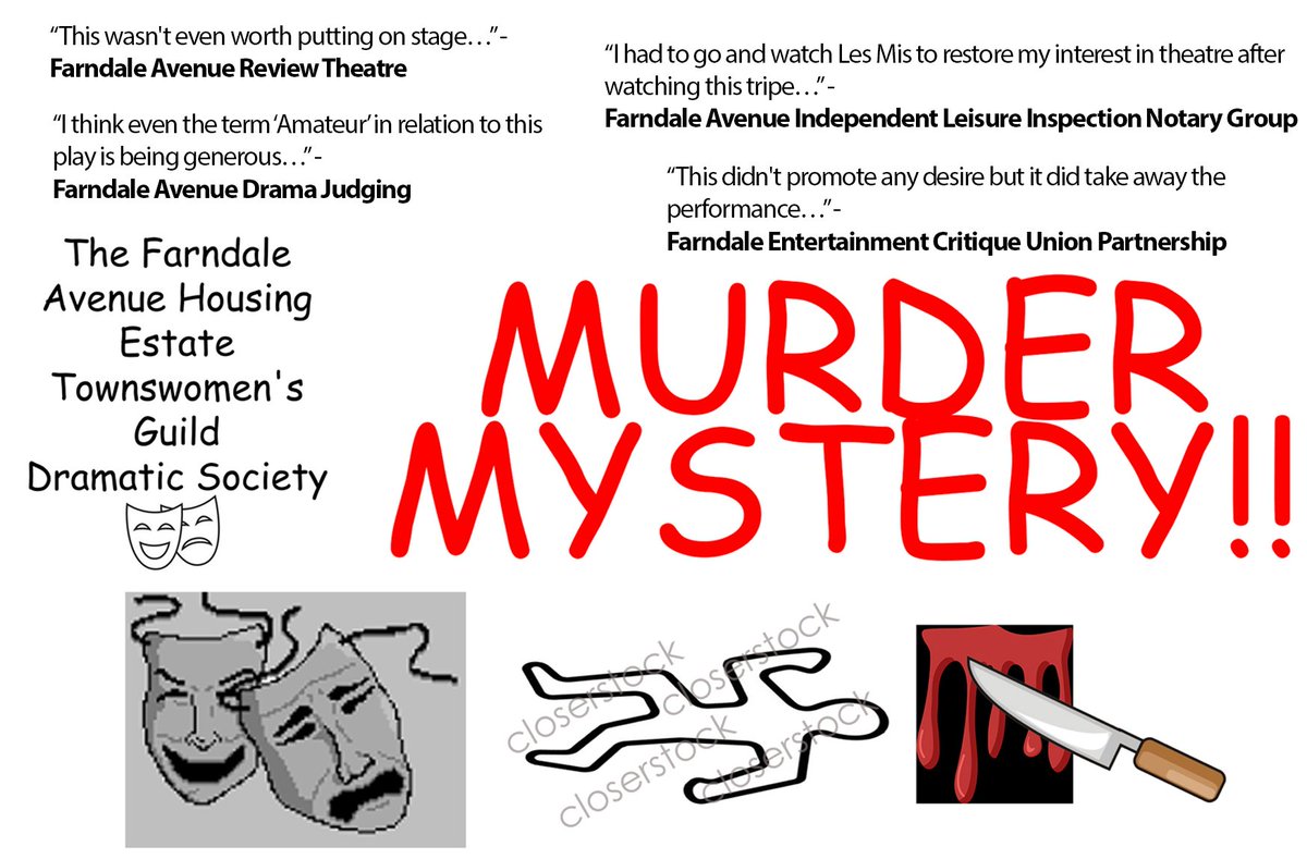 nmaods's tweet photo. Oh dear... I don't think Farndale Avenue Housing Estate Townswomen's Guild will be happy about their reviews.
Tickets for NMAODS' production of this hilarious comedy can be purchased from https://t.co/iOZKysKMoM https://t.co/04sT3ncHiw