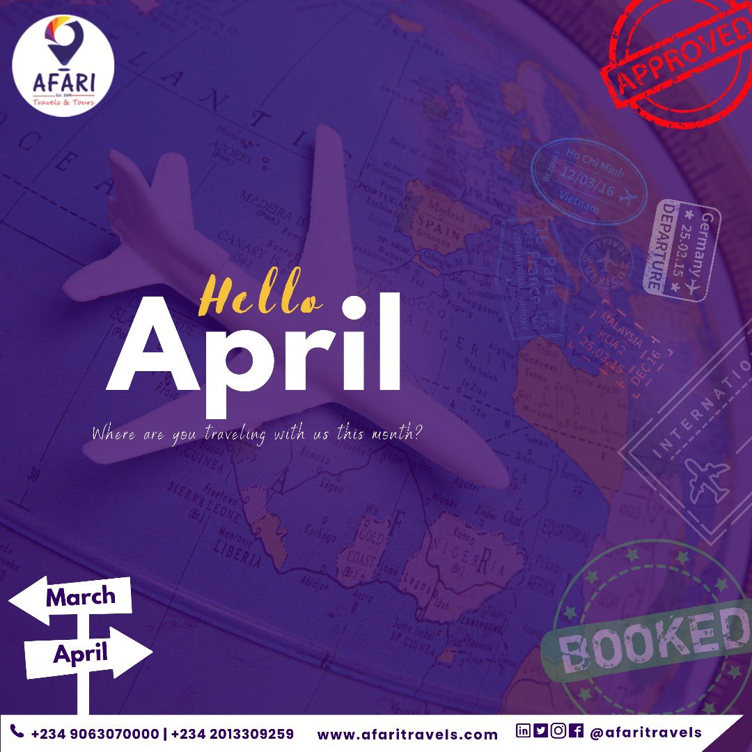 With each dawn, we find promise in the skies; may this month be a tale of adventures that we will forever cherish. Happy New Month

#happynewmonth #Afaritravels #travelagentinlagos #touragency #travelinsuranceinlagos #travelagentinlekki #travelagencyinlagos #travelagencyinlekki