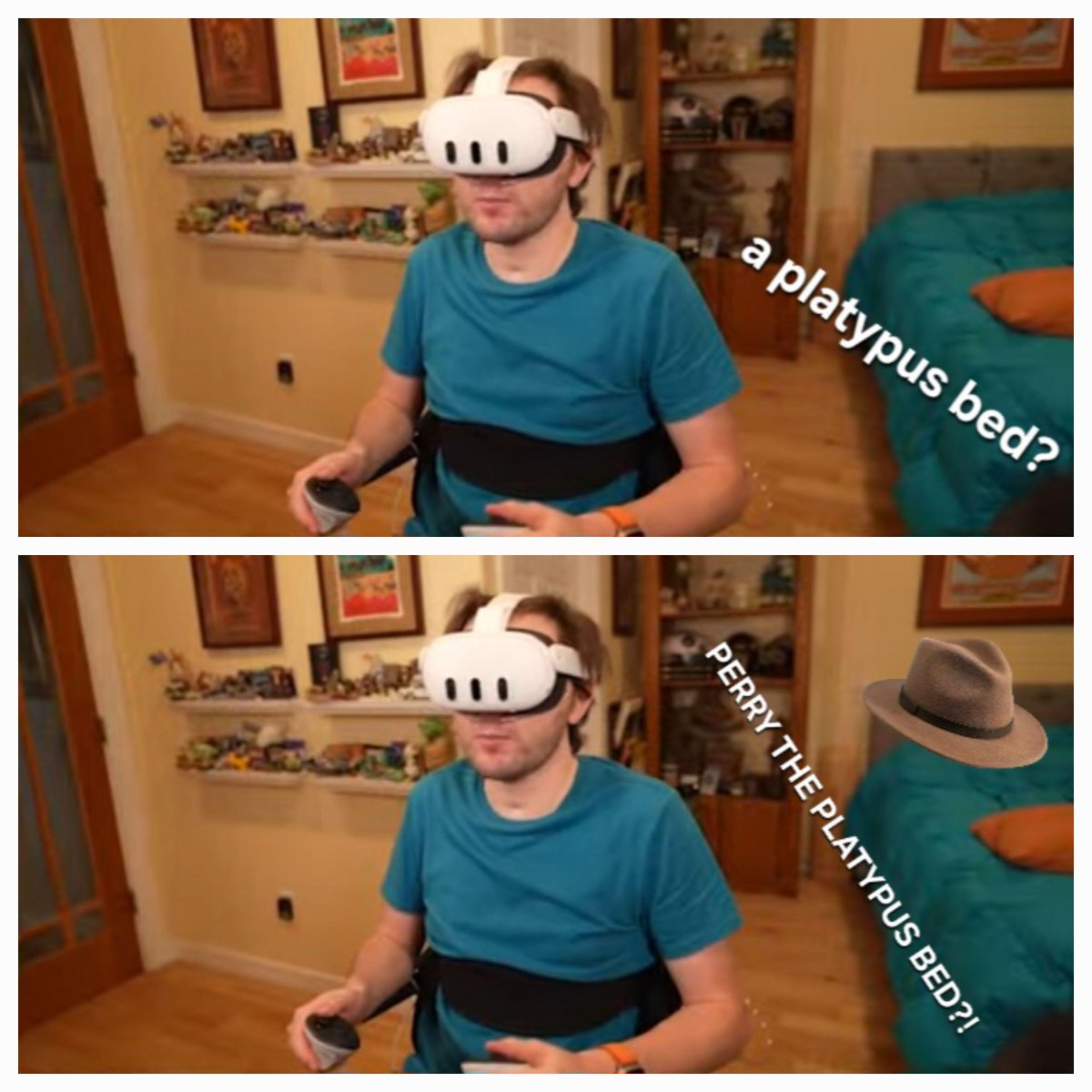 hermitcraftmeme's tweet photo. [Perry the platypus] I can't be the only one who saw it ( https://t.co/dEKyI10P01 ) https://t.co/Ii0rP8zVv8