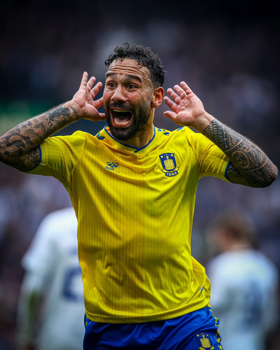 Den følelse! 🟡🔵🤫👊

📸: <a href="/BrondbyIF/">Brøndby IF</a> 
#Brøndby