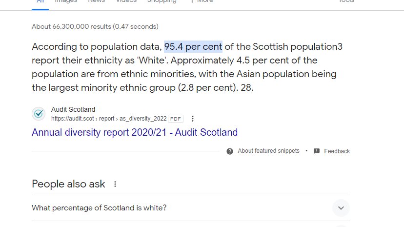 yes... and in Japan they are all Japanese(Asian) also i dont think this is a good direction history of Scotland considered. given they were occupied and the English tried to breed them out of existence with rape. so idk maybe sit down...
