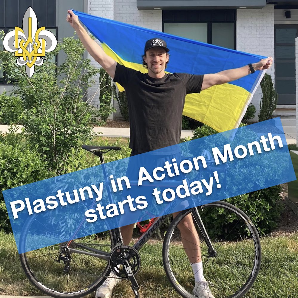 plast_usa's tweet photo. It’s no joke!  “Plastuny in Action” Month starts today, time to kick it into gear.  Remember to share photos.
#PlastunyInAction2024 #plastusa #plast #ScoutsForUkraine https://t.co/0ACXscRdDz