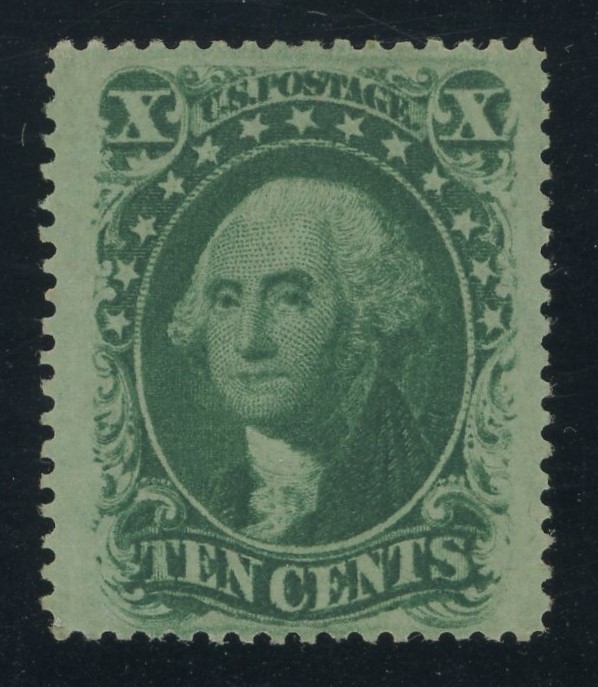 #philately #stamps Stamp of the day. USA 35 - 10 cent Washington Type V issue of 1859.