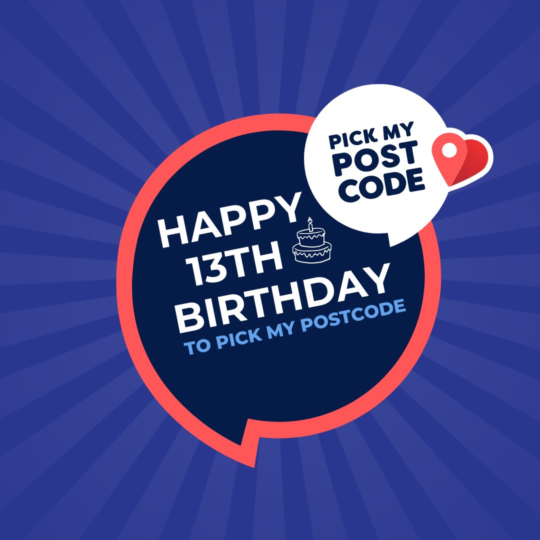🎉PMP is a teenager! 🎉 🥳Happy Birthday Pick My Postcode. 13 years ago today Chris started PMP. So far we've given away over 1.8 million and that doesn't even include bonus's! Here's to another year of giving away even more. 💰 #birthday #pmp #pickmypostcode #happybirthday