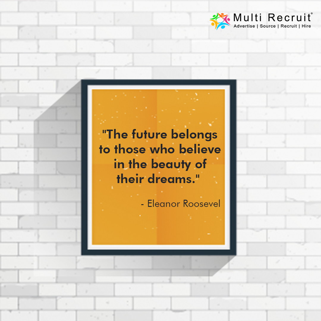 Do you dream of a fulfilling career?
 At Multi Recruit, we believe in the power of your dreams! We're here to help you turn them into reality.
Visit ow.ly/wetz50R5AOi
#MultiRecruit #JobSearch #DreamJob #Careers #Inspiration #EleanorRoosevelt