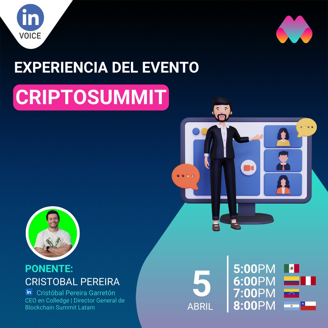 marketersweb3's tweet photo. ¡Feliz inicio de semana Marketeros! 🚀
¡Este mes de Abril, les traemos unas noticias emocionantes y eventos nuevos que no puedes perder!
🧵👇 https://t.co/wJZVaY87tX