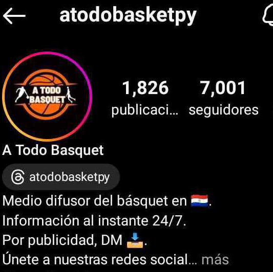 ATodoBasquetpy's tweet image. Realmente estamos más que contentos y agradecidos por la receptividad obtenida durante estás últimas semanas. 
Seguimos creciendo.
Este año nos permitimos soñar con llegar a los 10K 
Los invitamos a seguir nuestra página de Instagram.
Link 👇
instagram.com/atodobasketpy?…