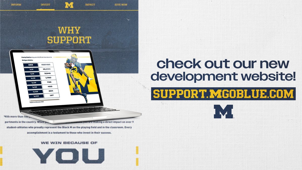 Do you love Michigan Athletics? Are you interested in supporting our student-athletes, on and off the field? Check out the new Support.MGoBlue.com website! #GoBlue