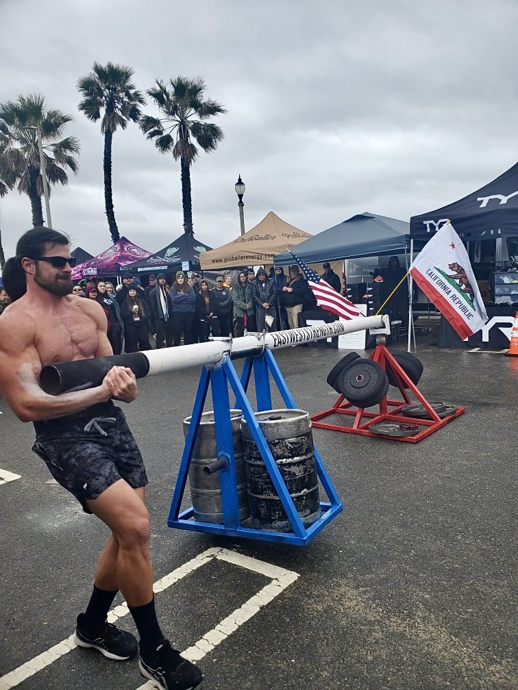 Walking the walk as a Strength Coach: 2nd Place 🥈at California’s Strongest Man (200 lb weight class) this weekend!