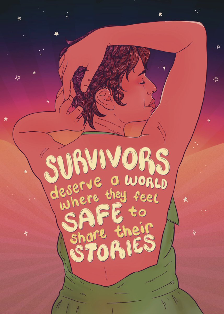 💭 How do we create a world where survivors feel safe sharing their stories? A world where they will be heard, believed &amp; supported?

❤️April is Sexual Assault Awareness &amp; Prevention Month. Sending love to all the survivors out there. #SAAM2024
