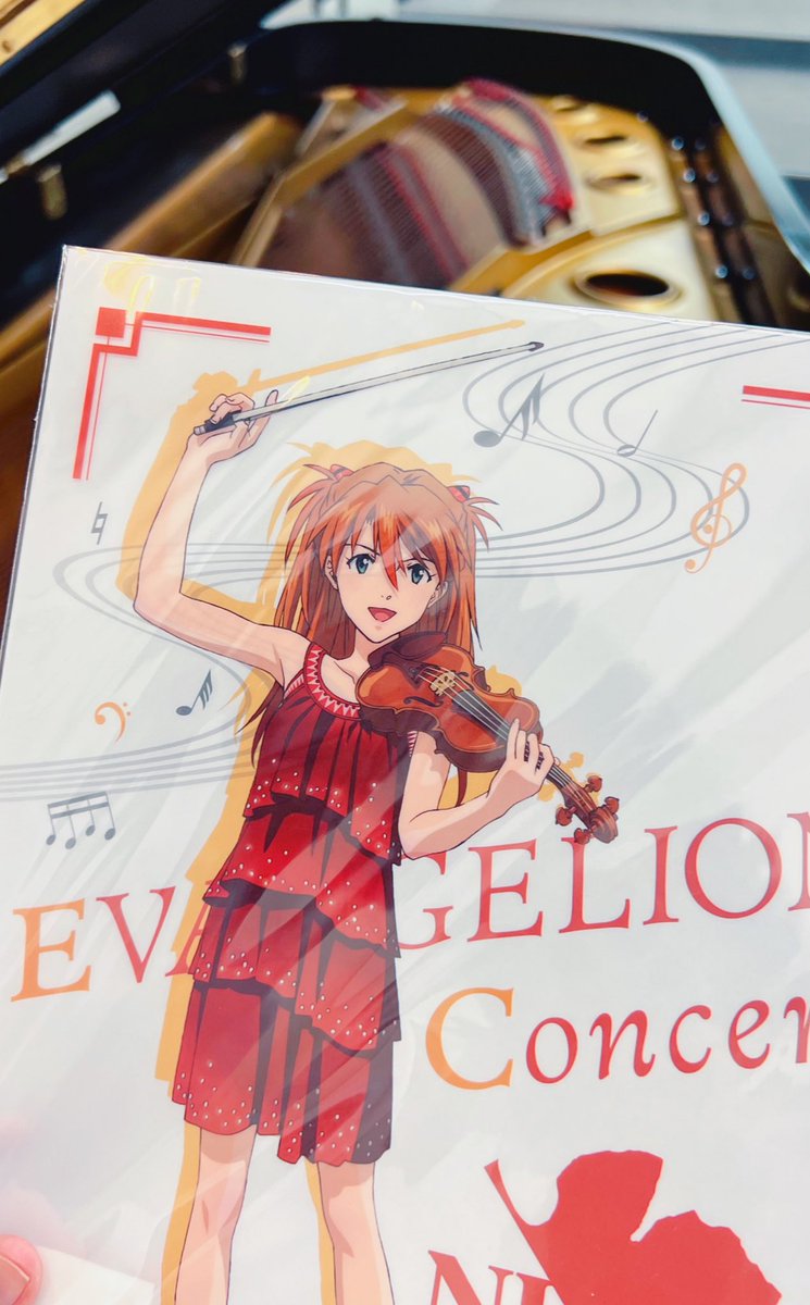 S_Asuka02Pf's tweet photo. シト新生でもそうだったけどアスカはヴァイオリンが似合うと思うんだよな https://t.co/HPdNgm3NBb