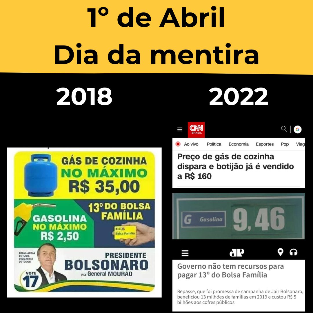 lazarorosa25's tweet photo. 1º de Abril - Dia da mentira

Não podemos esquecer do maior mentiroso da história do nosso país. https://t.co/tNop5xhyto