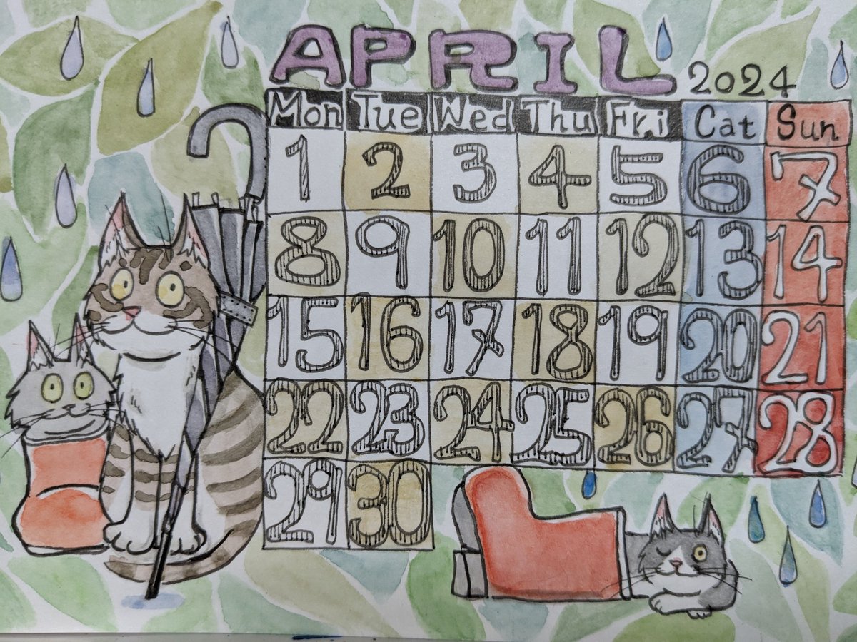 Hello April.🗓 ＃pasericat