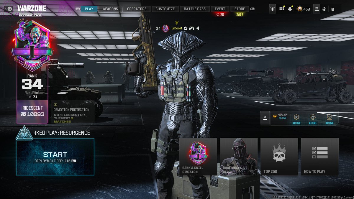 1st time playing warzone ranked and i hit IRIDESCENT (top rank) with <a href="/urScarr/">urScar</a> <a href="/vAndyrew/">Andrew</a> (this game is better than Apex rn)