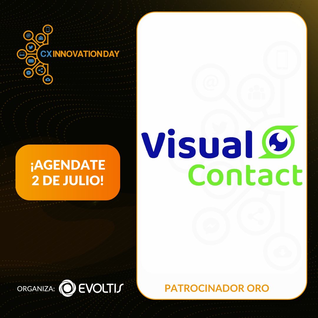 Damos la bienvenida a nuestro patrocinador
<a href="/VisualcontactCO/">Visual Contact</a> 
tu socio estratégico para alcanzar el éxito en la era digital Reservá tu lugar en el CXInnovationDay 2024!   2 de Julio  Paseo de la Galería - Asunción - Paraguay  cxcongress@evoltis.com  wa.me/595981187446