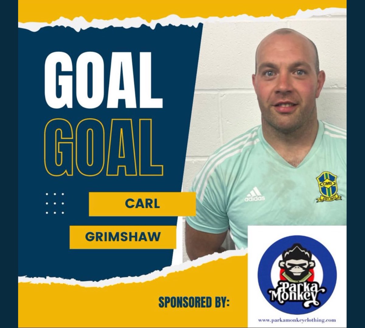 GOAL: CMB increase their lead it’s now 2-0. Do we really need to tell you who scored?? Carl Grimshaw gets his 2nd of the game.