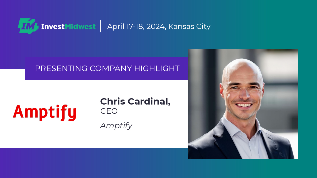Chris Cardinal, the CEO at @Amptify, is presenting in our #DigitalHealth track at InvestMidwest this month! Chris will share the innovations underway at Amptify, including their digital-first, comprehensive hearing healthcare.