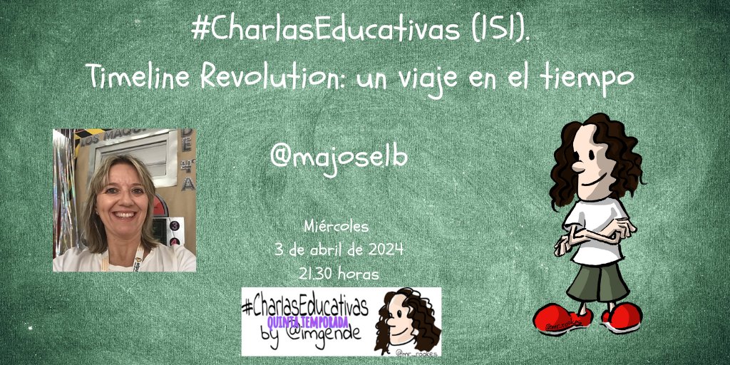 🤩 ¡Ya programada la charla de este miércoles con nuestra querida compañera @majose1b! youtube.com/live/KjSEmtVNK… Os esperamos en el chat en directo de vuestras #CharlasEducativas. 🥰