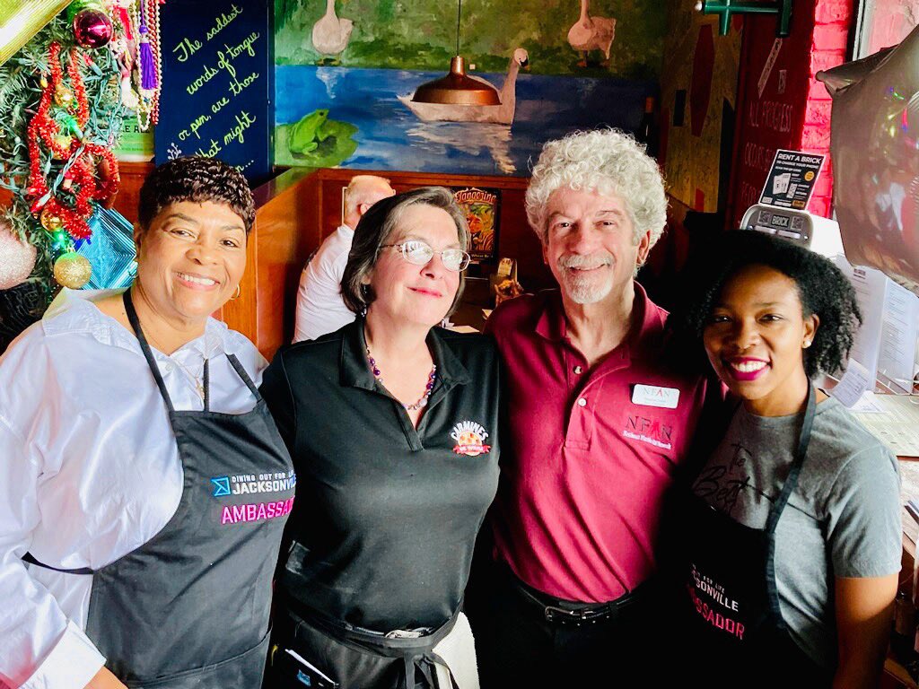 We are heartbroken to hear of Colleen “Beanie” Godwin passing. Beanie was an incredible ally &amp; supporter of NFAN/ Dining Out For Life. We will forever be grateful for all that Beanie has done for us over the years. Our condolences go out to her family. We love you, Beanie. 🥲💜