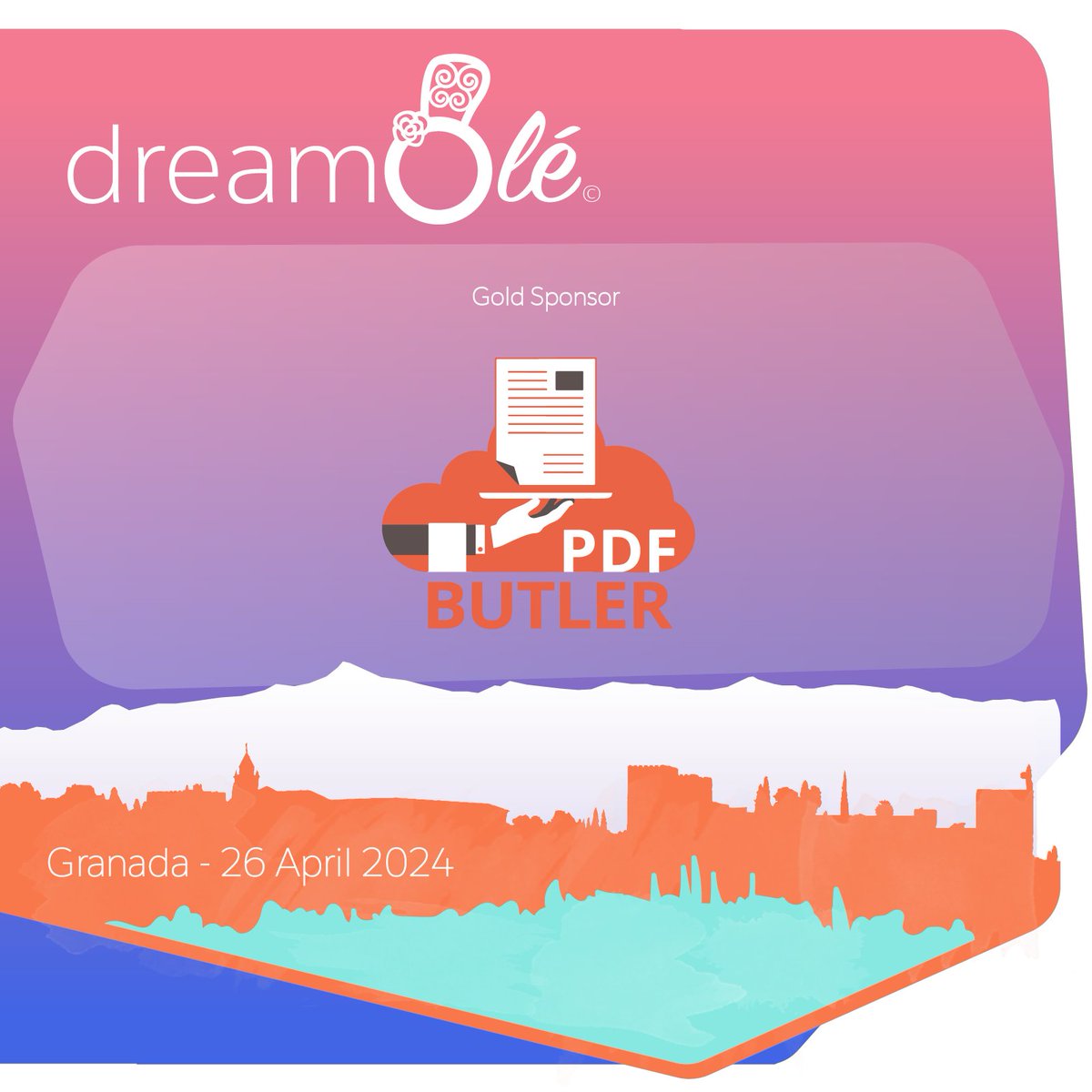 😎 Let's go with more... 😎 Today we want to announce @pdfbutler as our 🔶 GOLD sponsor 🔶 in #dreamOlé24. Thanks for participating this year, see you on April 26th in #Granada. Don't miss the opportunity and stop by their stand! #TrailblazerCommunity #Spain #SalesforceOhana