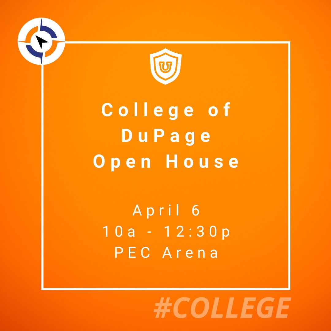 This Saturday (4/6) is also the @CollegeDuPage Open House! Admissions, academic programs & student orgs will be available to meet with students & answer their questions. For more info & to register: admissions.cod.edu/RecruitNewWFE/… #Empower203