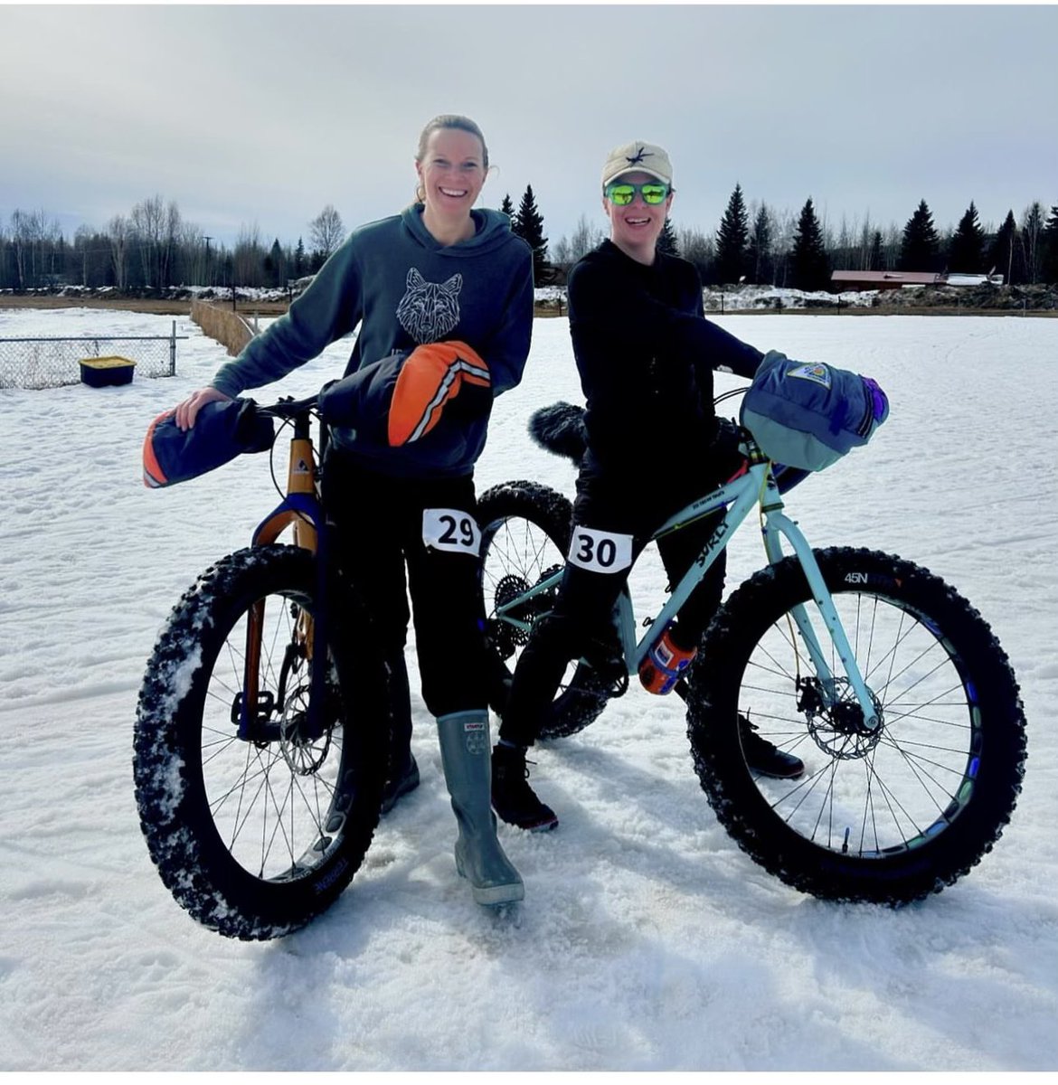 Alumni Spotlight: Nikki Preston, class of 2011 and former All Conference and NCAA All Tournament Team Member competing in a bike race in Fairbanks, Alaska. Proud of you, Nikki!