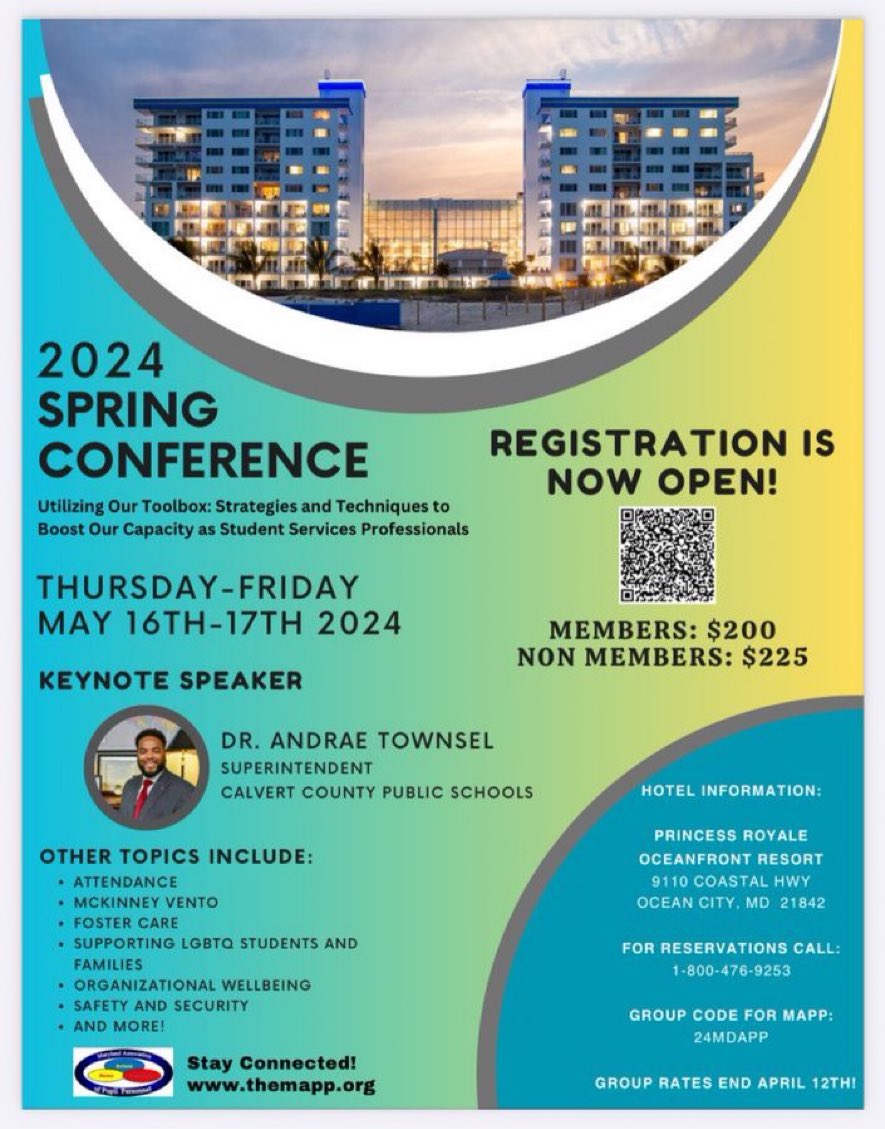 Breaking News!!! Registration for our 2024 Spring Conference has been extended until April 11th!!

Make sure you register early and book your hotel stay under our group rate!