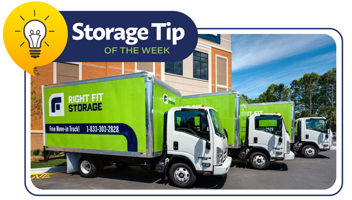 Maintaining the integrity of your stored items involves placing heavier items at the bottom to prevent them from crushing lighter or more delicate items above.

#storagetips #organization #selfstoragenearme #climatecontrolstorage  #selfstorage #storageunits #rightfitstorage