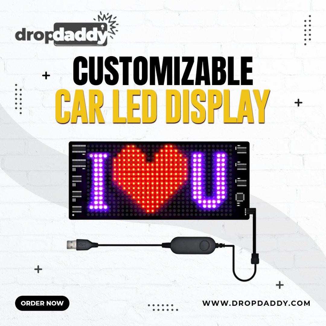 DropDaddyUS's tweet image. Revolutionize your ride with our Customizable Car LED Display! 🚗💡 Personalize your driving experience and make a statement on the road with custom messages, graphics, and animations 🚗

Ｓｈｏｐ ｎｏｗ ➟ surl.li/sdndd

#CustomLED #CarLEDDisplay