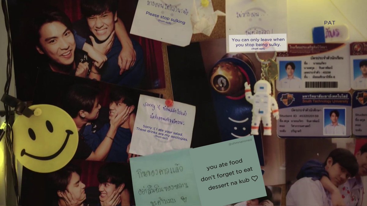 elania_ON2k's tweet photo. "I miss you. You're a grown man. You can stay alone for a while. When I come back, I'll be your present...!"

PatPran's messages to each other are always lovely and sweet 🥺💚❤️

#OhmNanon
#โอมนนน 
#BadBuddySeries https://t.co/LUfeqbhMcf