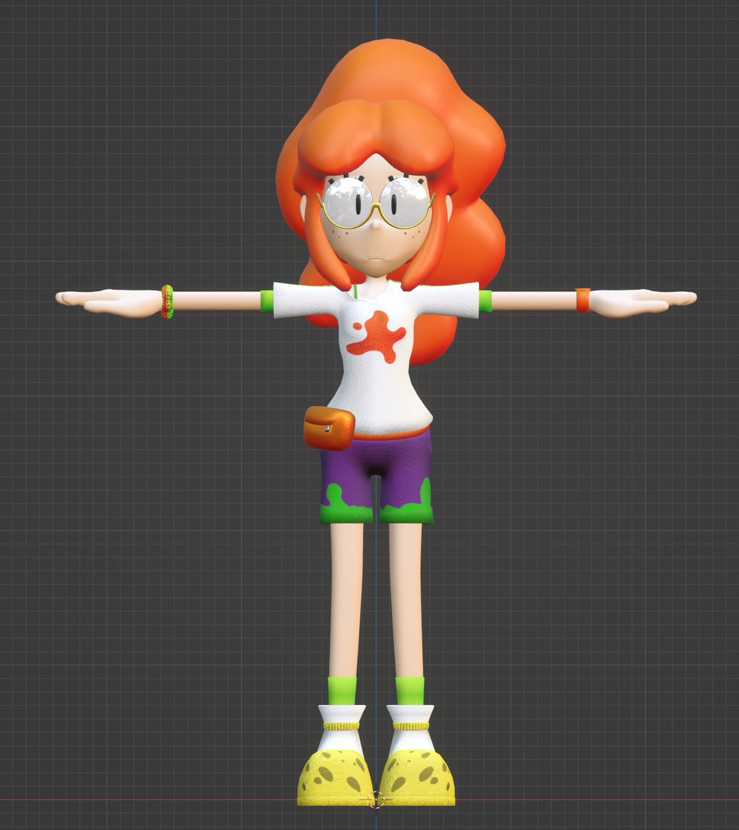 KumichouGamer's tweet photo. Got my model of Nickelodeon-tan textured! Design by @MattyPrower It also happens to be Nickelodeon's 45th anniversary today, so... happiness to that! #channeltan #nickelodentan #nickelodeon #blender3d #3dmodeling https://t.co/LaAVBdqxxW