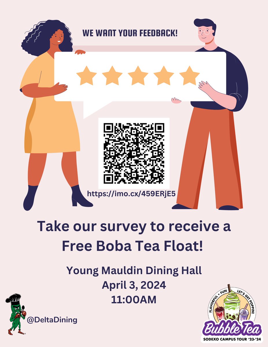 DiningDelta's tweet photo. Join us for lunch April 3rd, 2024!

#deltadining #deltastate #bobatea https://t.co/x3cLOHgKb5