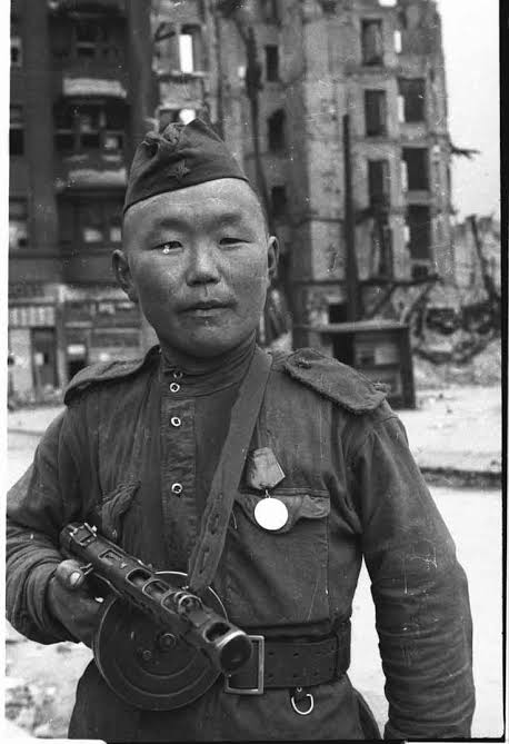 Red Army soldier in Berlin